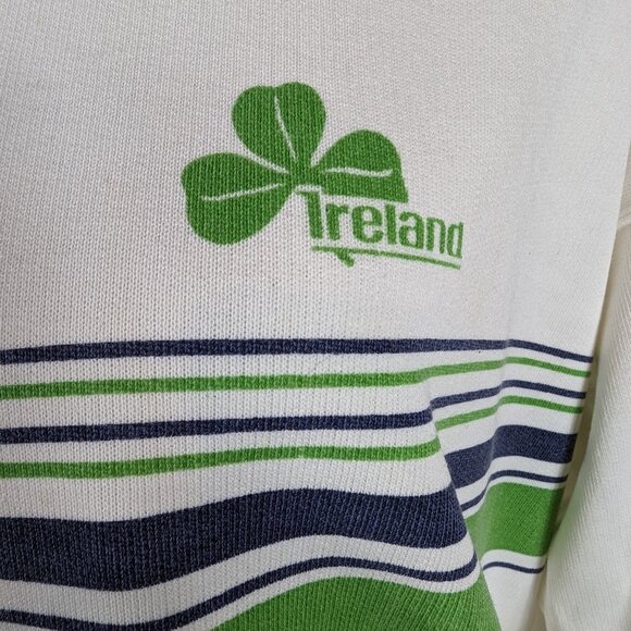 Blarney Woollen Mills Sweatshirt Sweater Ireland Striped Vintage Retro 80s 90s - Picture 4 of 10